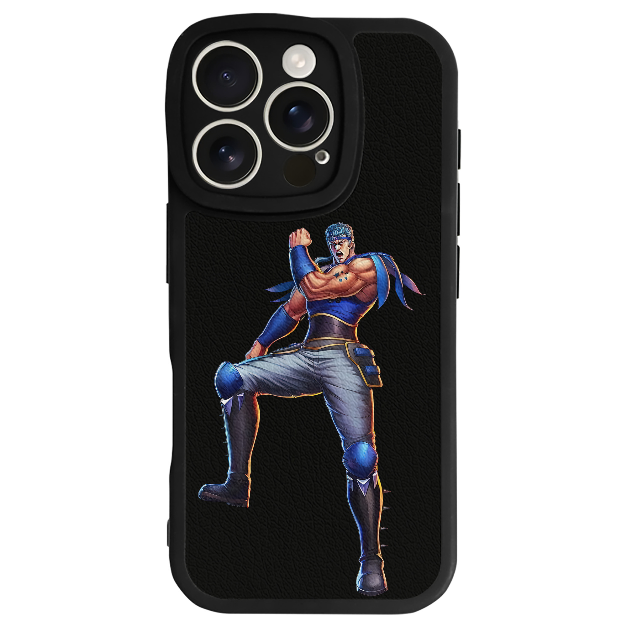 （画像用） 北斗の拳 Fist of the North Star 【iPhone 16シリーズ対応】シリコンスマホケース（レザー調） 材質：シリコン
